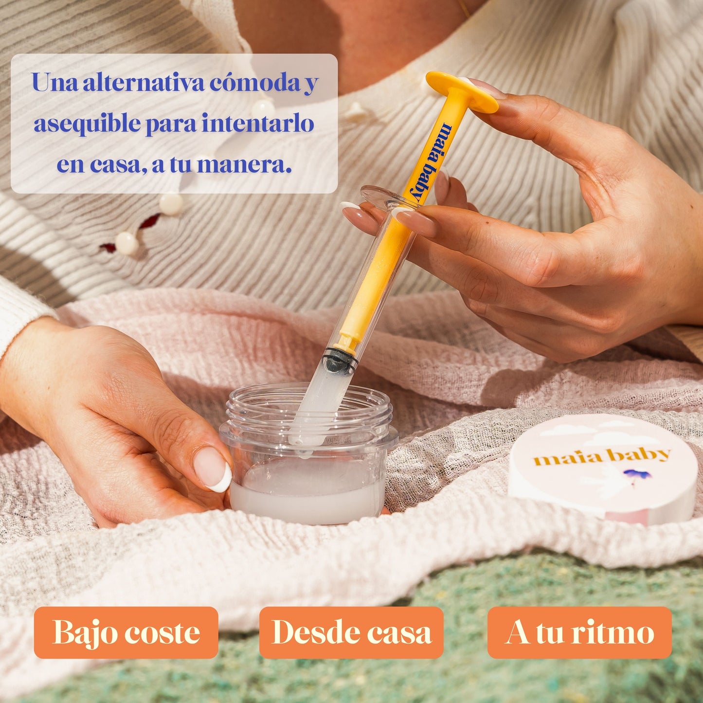 Recoge la muestra sin perder ni una gota con el aplicador Maia Baby