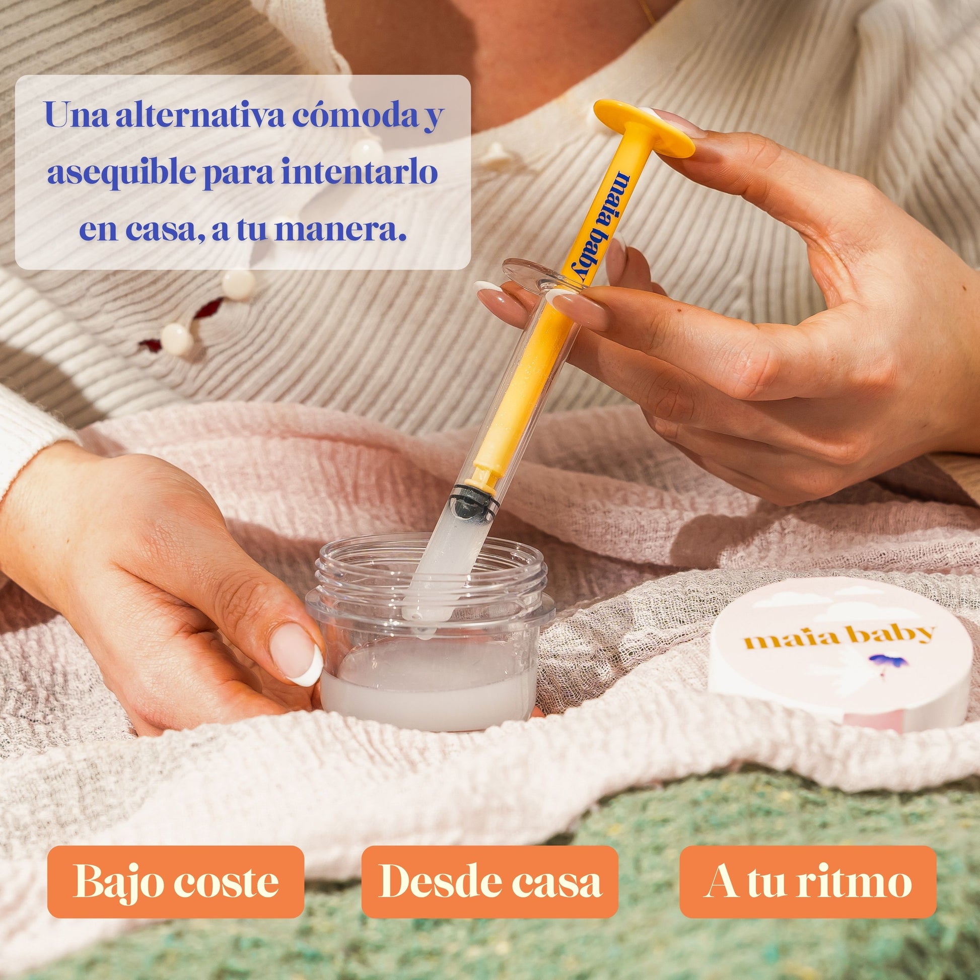 Recoge la muestra sin perder ni una gota con el aplicador Maia Baby