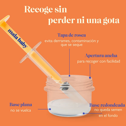 Aplicador Maia Baby diseñado para una inseminación cómoda y precisa