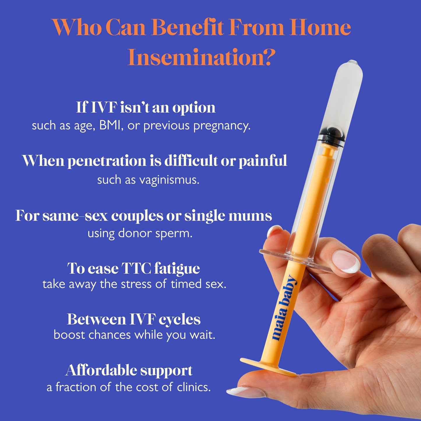 Home Insemination Kit with Applicators for Pregnancy