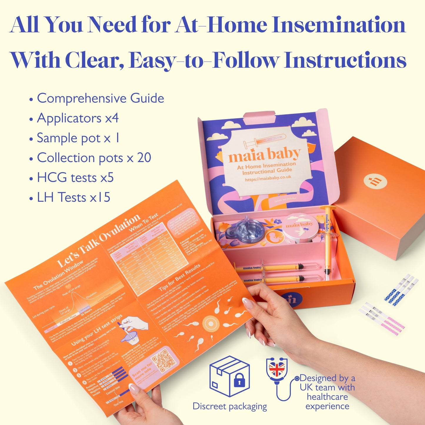 Home Insemination Kit with Applicators for Pregnancy
